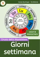anteprima - Flashcard - Giorni della settimana - Circolo della disposizione - Pagina di copertina