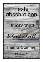 Vorschau - Arbeitsblätter - Abschreibtexte - Deckblatt