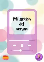 Vista previa - Hojas de trabajo - MI CANCIÓN DEL VERANO - Portada