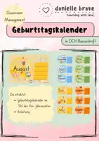 Vorschau - Poster - Geburtstagskalender Jahreszeiten - Deckblatt