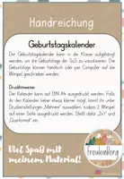 Vorschau - Poster - Geburtstagskalender Eukalyptus - Klassenraumgestaltung - Seite 1