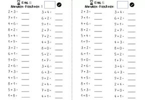 Vorschau - Arbeitsblätter - Das 5 Minuten-Rechnen 1 - im Zahlenraum bis 10 (Plus Aufgaben) - Seite 2