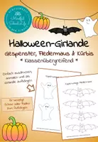 Vorschau - Arbeitsblätter - Halloween-Girlande - Deckblatt