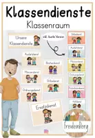 Vorschau - Poster - Klassendienste - Classroom Management - Deckblatt