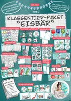 Vorschau - Arbeitsblätter - Klassentier Materialpaket "Eisbär" / Eisbärenklasse (inkl Clipart!) - Deckblatt