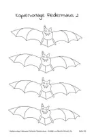 Vorschau - Arbeitsblätter - Halloween-Girlande mit Fledermäusen (Bastelvorlage) - Seite 2