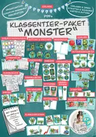 Vorschau - Arbeitsblätter - Klassentier Materialpaket "Monster" / Monsterklasse (inkl. Clipart!) - Deckblatt