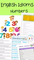 Vorschau - Arbeitsblätter - English Idioms - Numbers - komplettes Activity Set - Deckblatt