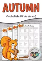 Vorschau - Arbeitsblätter - Autumn - Vokabelliste (4 Versionen) - Deckblatt