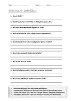 Vorschau - Arbeitsblätter - AB mit Fragen zum Thema "Delhi" + Lösungsblatt - Deckblatt