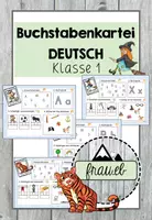 Vorschau - Stationenlernen - Buchstabenkartei - Sicherung der Buchstaben (A-Z) - Deckblatt
