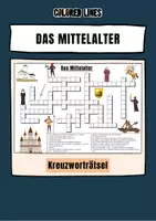 Vorschau - Arbeitsblätter - Das Mittelalter (Kreuzworträtsel) - Deckblatt