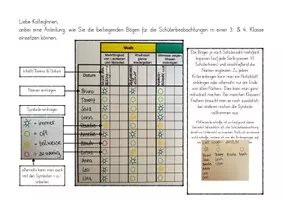 Vorschau - Lehrpläne/Lehrermaterial - Schülerbeobachtung Klasse 3 & 4 / Jahrgangsmischung - Seite 1