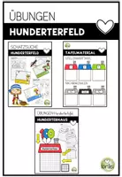 Vorschau - Arbeitsblätter - Materialpaket - Hundertertafel Arbeitsblätter ZR 100 – Rechenkartei & Nachbarzahlen (2. Klasse) - Deckblatt