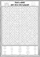 Aperçu - Apprentissages en autonomie - Mots mêlés des Jeux Olympiques - Page 3