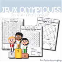 Aperçu - Apprentissages en autonomie - Mots mêlés des Jeux Olympiques - Page de couverture