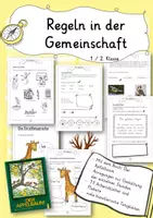 Vorschau - Arbeitsblätter - Regeln und Zusammenleben mit dem Buch Der Apfelbaum #demokratiestarken Regeln in der Gemeinschaft Ethik Sachunterricht Religion Klassenlehrerunterricht - Deckblatt