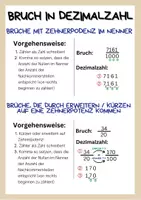 Vorschau - Arbeitsblätter - Umwandeln von Dezimalzahlen und Brüchen - Seite 2
