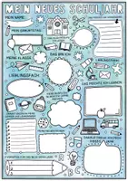Vorschau - Arbeitsblätter - Ausblick auf das neue Schuljahr - Erwartungen, Ziele, Wünsche - Doodle Steckbriefe Sek 1 - Seite 3