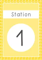 Vorschau - Stationenlernen - Stationenschilder - Bunte Kringel (pdf und pptx) - Seite 3