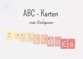 Vorschau - Bildkarten - ABC - Karten zum Nachspuren - Seite 1