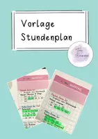 Vorschau - Lehrpläne/Lehrermaterial - Vorlage Stundenplan/Wochenplan für den Lehrerkalender von Frau Locke - Deckblatt