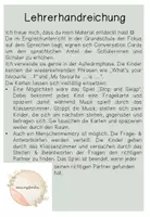 Vorschau - Bildkarten - Conversation Cards für den Englischunterricht - Seite 1