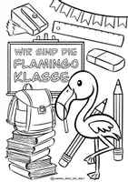 Vorschau - Mal- und Bastelvorlagen - Klassentier Materialpaket "Flamingo" / Flamingoklasse (inkl. Clipart!) - Seite 2
