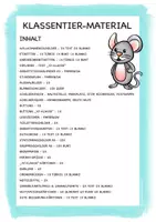 Vorschau - Arbeitsblätter - Klassentier Materialpaket "Maus" / Mausklasse (inkl. Clipart!) - Seite 1
