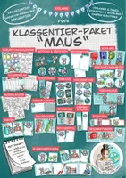 Vorschau - Arbeitsblätter - Klassentier Materialpaket "Maus" / Mausklasse (inkl. Clipart!) - Deckblatt