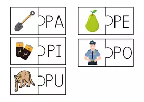 Vista previa - Juegos / Gamificación - Actividad CONCIENCIA SILÁBICA (11) Puzzle silábico - Portada
