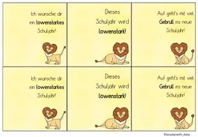 Vorschau - Anderer Materialtyp - Willkommensgruß neues Schuljahr - Löwe - Seite 2
