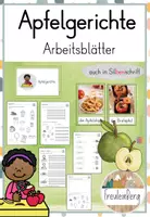 Vorschau - Arbeitsblätter - Apfelgerichte - Differenzierte Arbeitsblätter & Tafelmaterial - Deckblatt