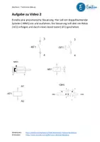 Vorschau - Arbeitsblätter - Lehrgang Elektropneumatik - Video 2 Arbeitsblatt + Lösung - Deckblatt