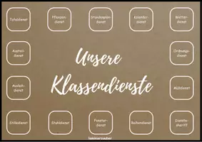 Vorschau - Poster - Klassendienste - Seite 1