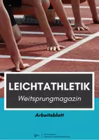 Vorschau - Arbeitsblätter - Leichtathletik ⎮ Weitsprung - Magazin inkl. 13 Arbeitsblätter (Lerntagebuch) - Deckblatt