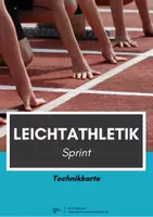 Vorschau - Bildkarten - Leichtathletik ⎮ Sprint - Technikkarte - Deckblatt