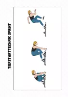 Vorschau - Bildkarten - Leichtathletik ⎮ Sprint - Technikkarte - Seite 1