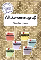 Vorschau - Anderer Materialtyp - Willkommensgruß Giraffenklasse - Deckblatt