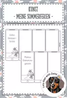 Vorschau - Mal- und Bastelvorlagen - Kunst - Meine Sommerferien Leporello - Deckblatt