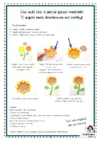 anteprima - Materiale per pittura e bricolage - Girasole d'Autunno Luminoso: Modello differenziato Print & Craft da ritagliare e incollare (Arte e Immagine Scuola Primaria) - Pagina 1