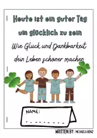 Vorschau - Arbeitsblätter - Schülerarbeitsheft zum Thema „Glück und Dankbarkeit“ - Deckblatt