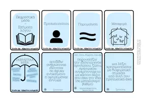 Προεπισκόπηση - Flashcards - Κάρτες με εκφραστικά μέσα - βασικά σχήματα λόγου - Σελίδα 1