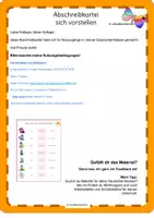Vorschau - Fördermaterial/Inklusion - DaF Abschreibkartei sich vorstellen - Seite 1