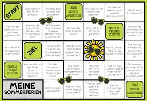 Vorschau - Spiele - Sommerferien – Brettspiel für Gesprächsanlässe und Ferienrückblick | 4.–5. Klasse - Seite 1
