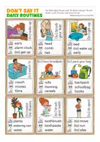 anteprima - Esercizi - daily routines (routine quotidiana) gioco inglese English game - Pagina 2