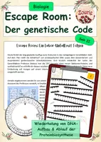 Vorschau - Spiele - Escape Room Sek II: Der genetische Code - Deckblatt