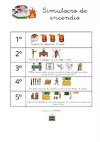 Vista previa - Refuerzo / NEE / Materiales de apoyo - Secuencias simulacro de incendios en inglés y español - página 2