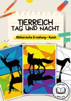 Vorschau - Mal- und Bastelvorlagen - Tierreich - Tag und Nacht - Komplementärfarben - Deckblatt