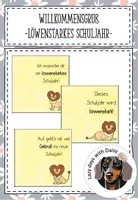 Vorschau - Anderer Materialtyp - Willkommensgruß neues Schuljahr - Löwe - Deckblatt